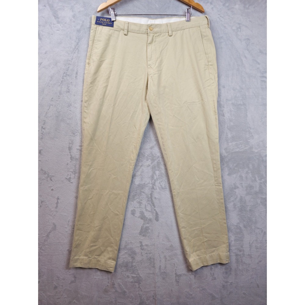 Polo Ralph Lauren Slim Fit Chino Pants Mens 38x32 Spring Beige Khaki NWT